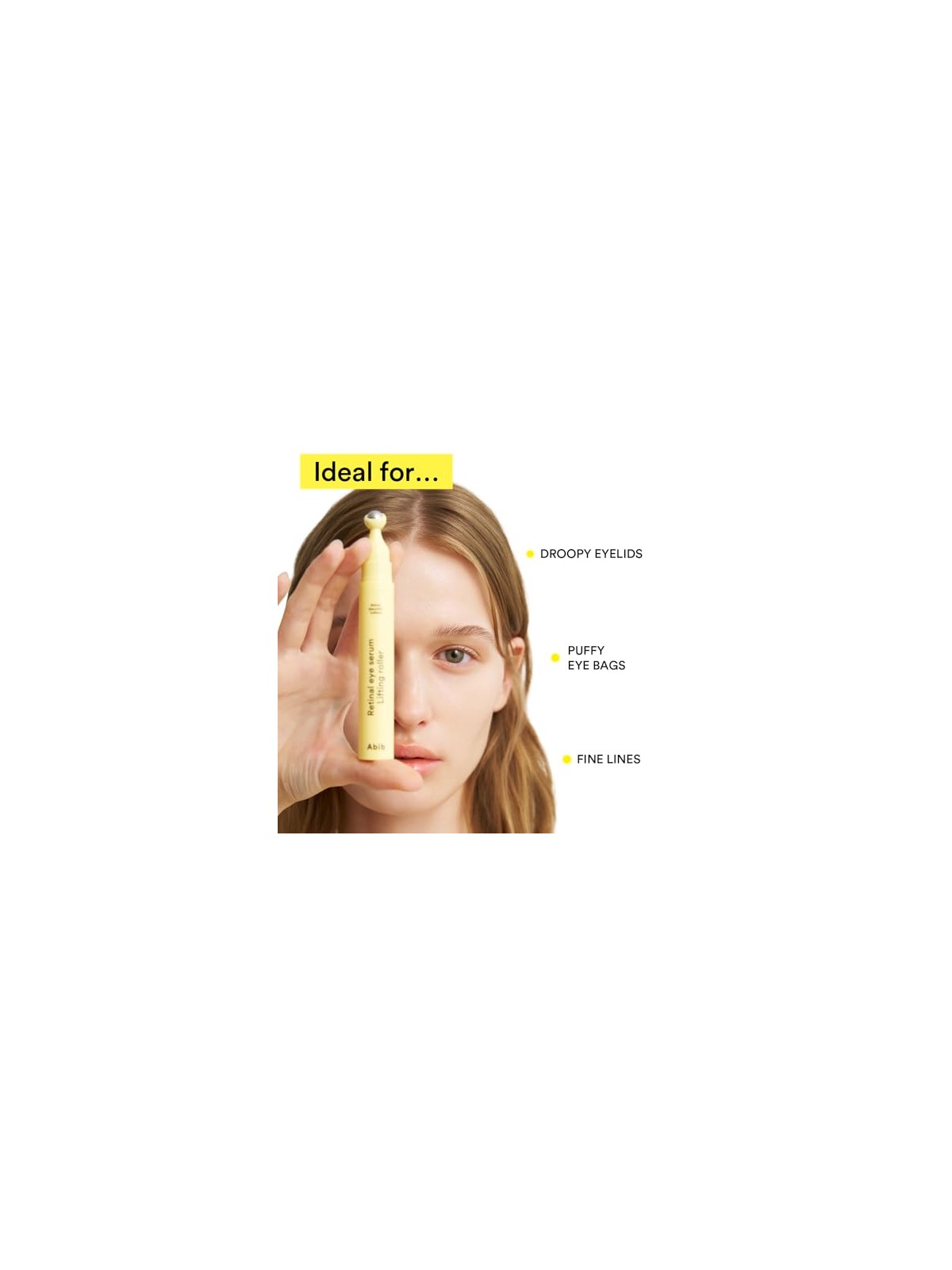 Abib Roller per il contorno occhi, siero lifting per la retina, 15 ml donna