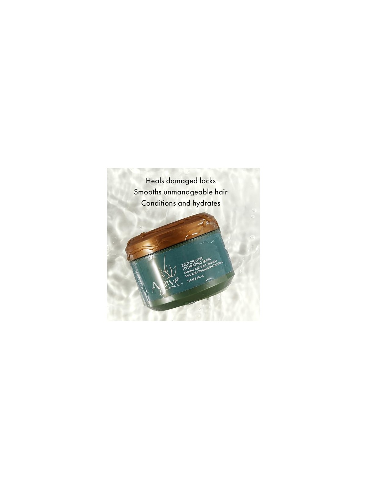 Agave OLIO CURATIVO maschera idratante riparatrice 250ml unisex