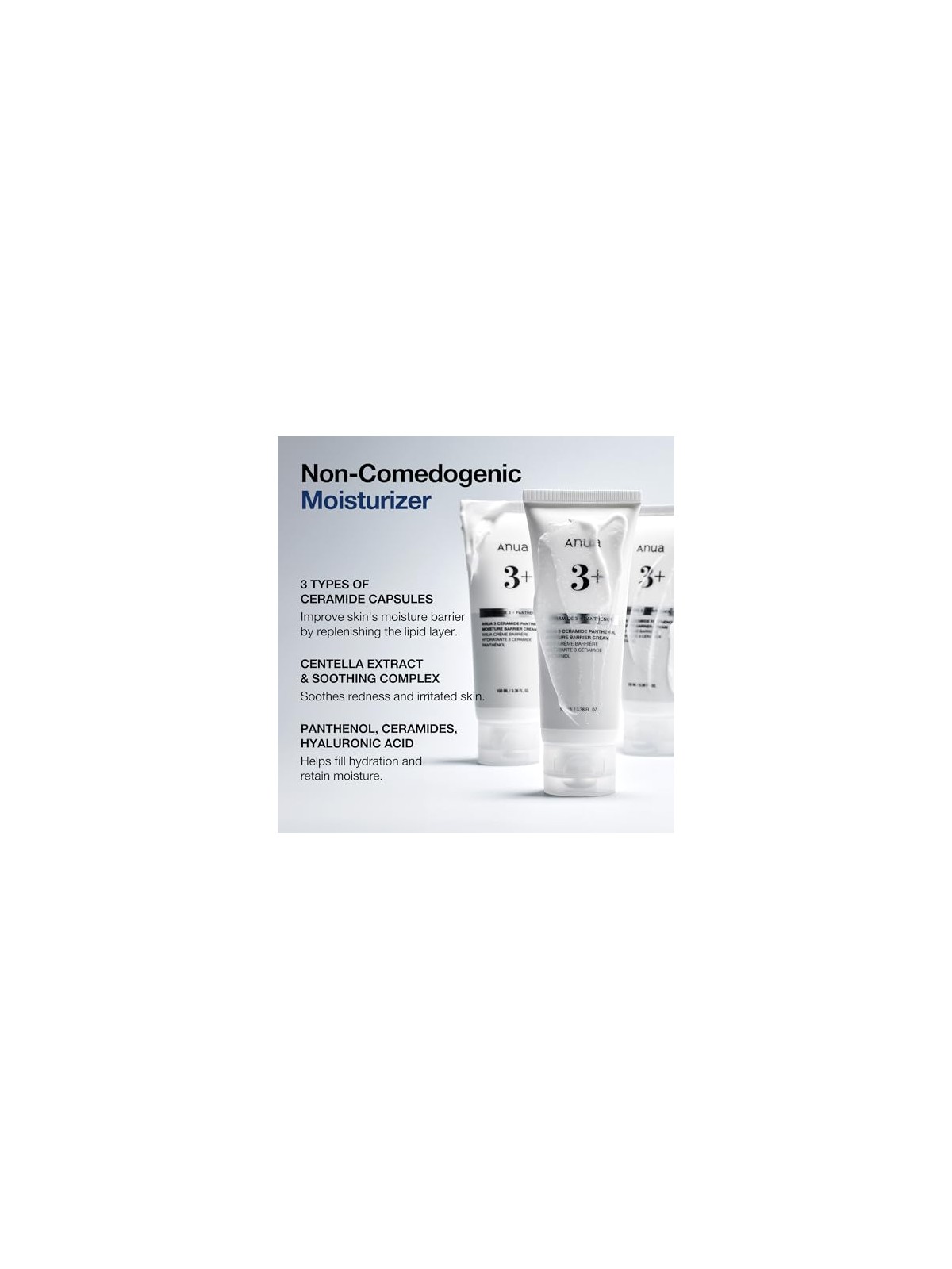 Anua Crema viso 3 Ceramide Pantenolo Crema Barriera Idratante 100ml donna