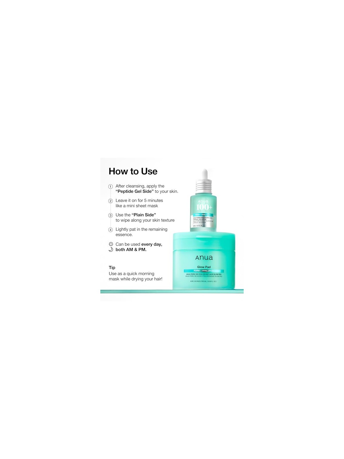 ANUA PDRN Hyaluronic Glow Pad - Pelle Radiosa