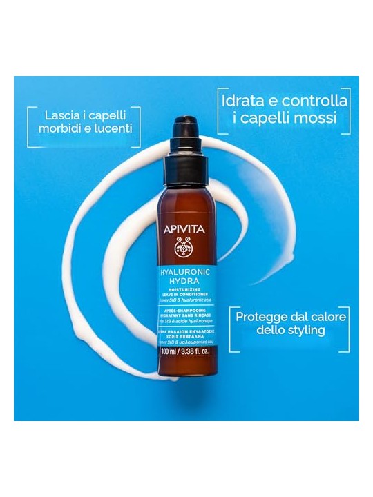 Apivita Balsamo idratante senza risciacquo con acido ialuronico e aloe 100ml unisex