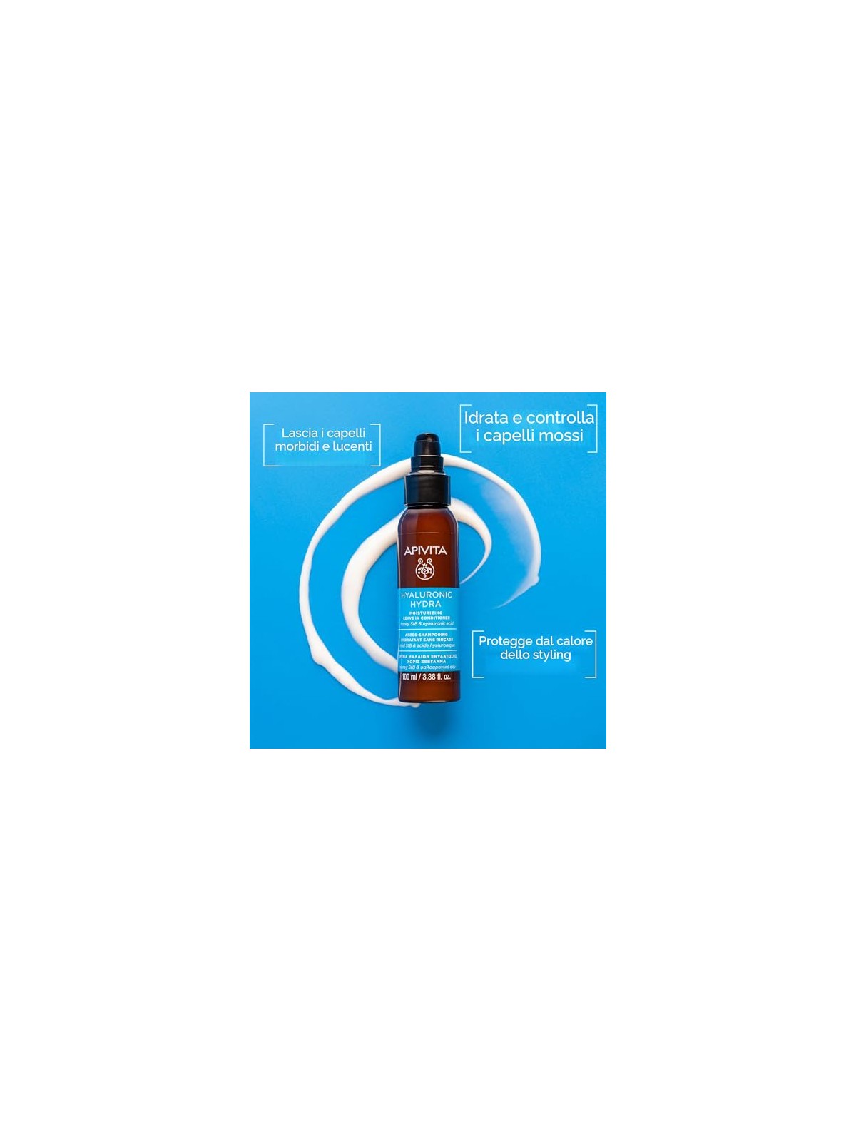 Apivita Balsamo idratante senza risciacquo con acido ialuronico e aloe 100ml unisex