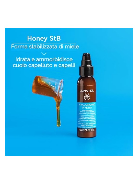 Apivita Balsamo idratante senza risciacquo con acido ialuronico e aloe 100ml unisex