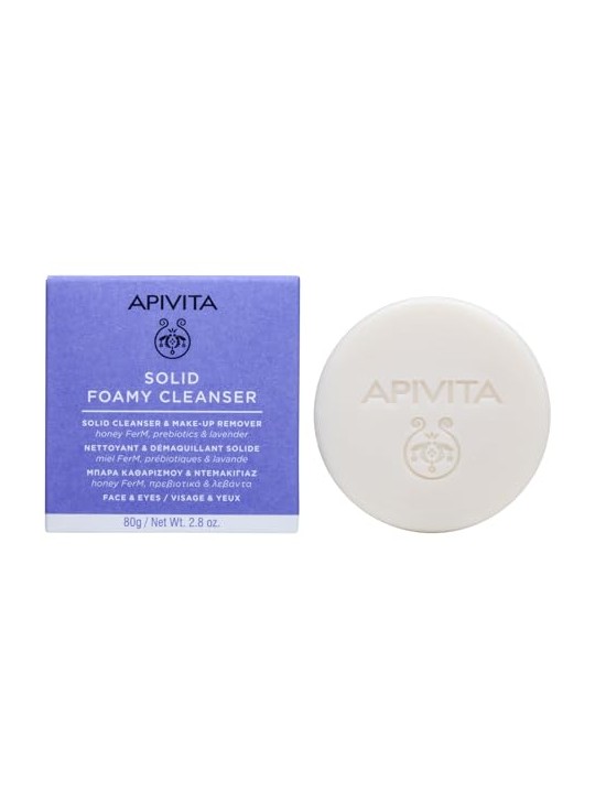 Apivita Detergente solido e struccante per viso e occhi 80 g unisex