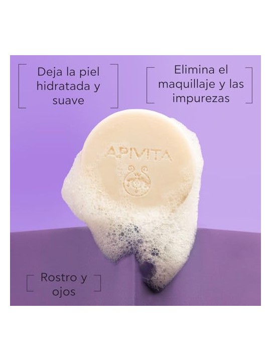 Apivita Detergente solido e struccante per viso e occhi 80 g unisex