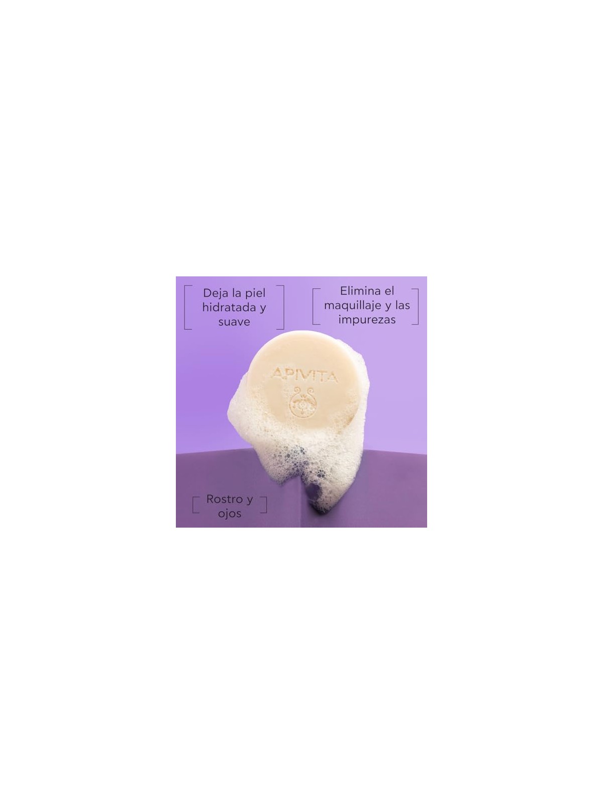 Apivita Detergente solido e struccante per viso e occhi 80 g unisex