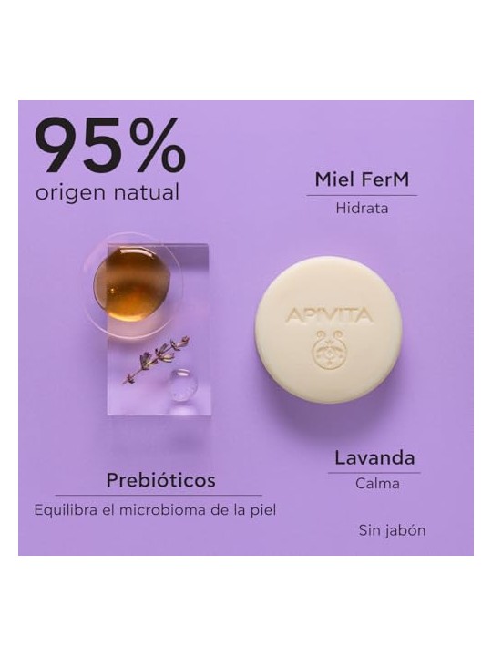 Apivita Detergente solido e struccante per viso e occhi 80 g unisex