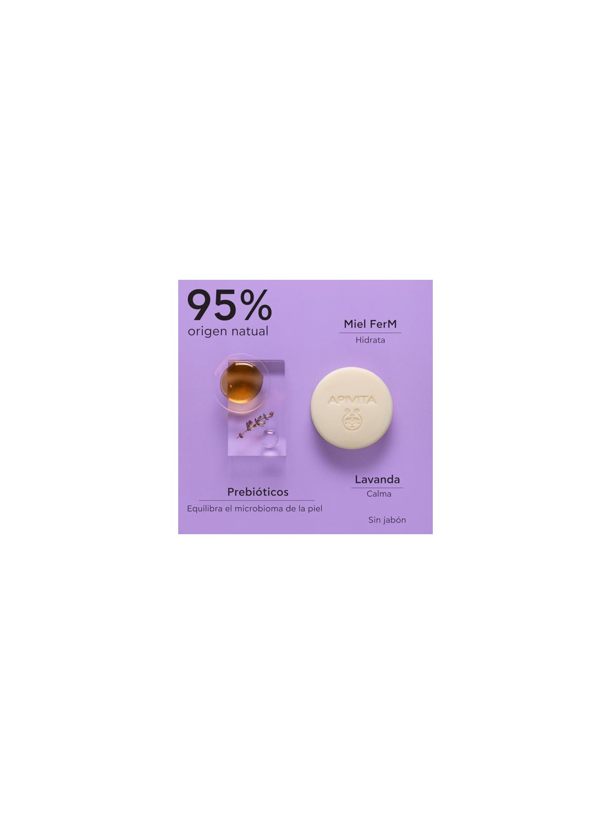 Apivita Detergente solido e struccante per viso e occhi 80 g unisex