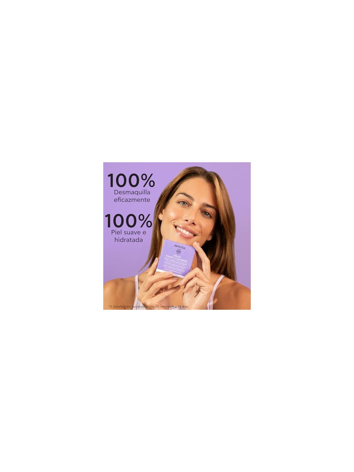 Apivita Detergente solido e struccante per viso e occhi 80 g unisex