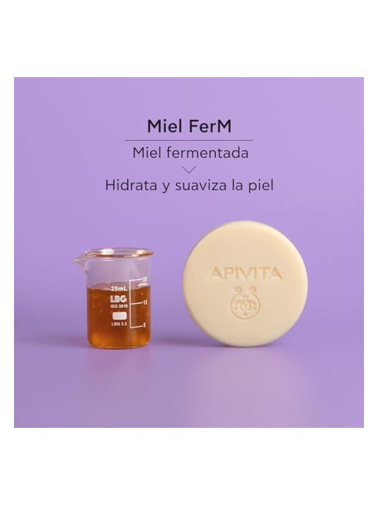 Apivita Detergente solido e struccante per viso e occhi 80 g unisex
