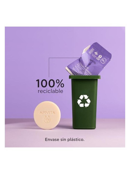 Apivita Detergente solido e struccante per viso e occhi 80 g unisex