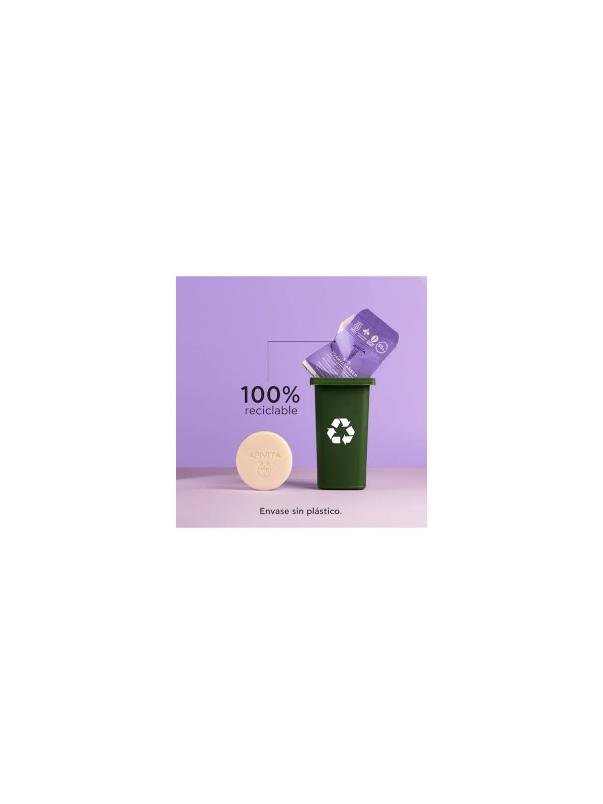 Apivita Detergente solido e struccante per viso e occhi 80 g unisex
