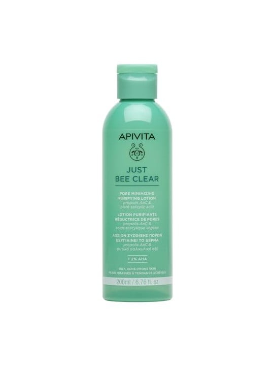 Apivita JUST BEE CLEAR Lozione purificante minimizzante dei pori per pelligrasse 200ml unisex