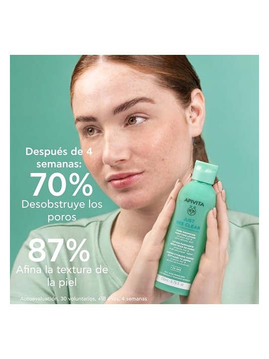 Apivita JUST BEE CLEAR Lozione purificante minimizzante dei pori per pelligrasse 200ml unisex