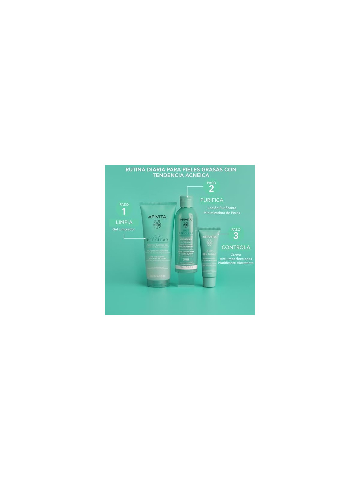 Apivita JUST BEE CLEAR Lozione purificante minimizzante dei pori per pelligrasse 200ml unisex