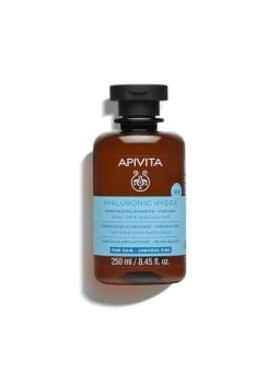 Apivita Shampoo idratante per capelli fini con acido ialuronico, aloe e miele 250ml unisex