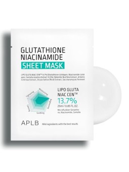 Aplb Glutatione Niacinamide Maschera in tessuto viso 25ml