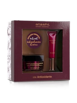 Atashi Set di 2 prodotti per un rituale viso idratante e antiossidante. Facial cream 50ml + Eye contour cream 15ml unisex