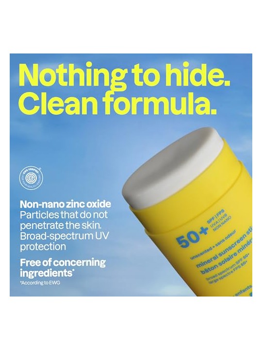Attitude Crema solare minerale per bambini senza profumo SPF 50 Sunly 60 g bambino