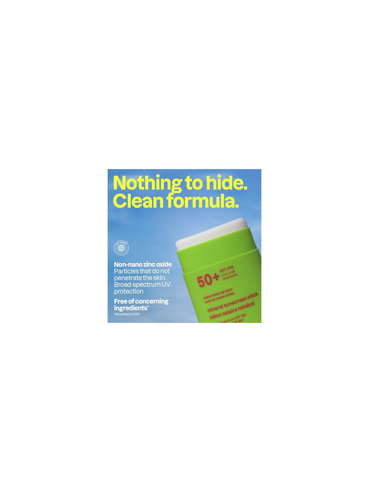 Attitude Crema solare minerale per bambini SPF 50 Sunly Stick 60 g bambino