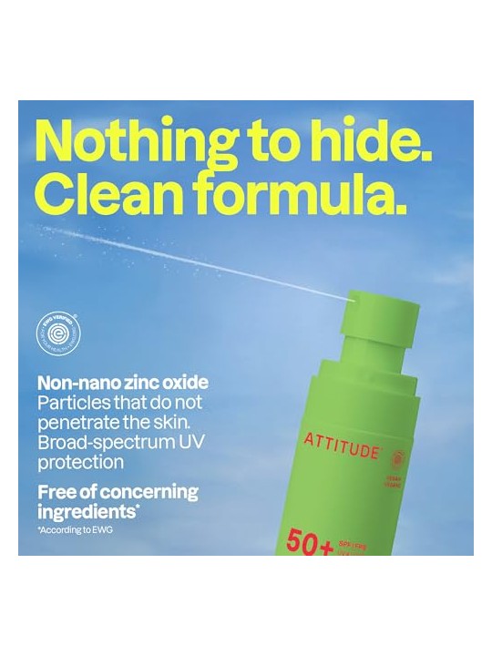 Attitude Spray solare minerale per bambini SPF 50 Sunly Spray 75ml bambino