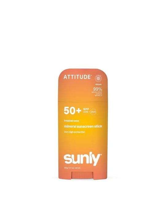 Attitude Stick solare minerale SPF 50 Sunly Mineral Stick 60 g unisex