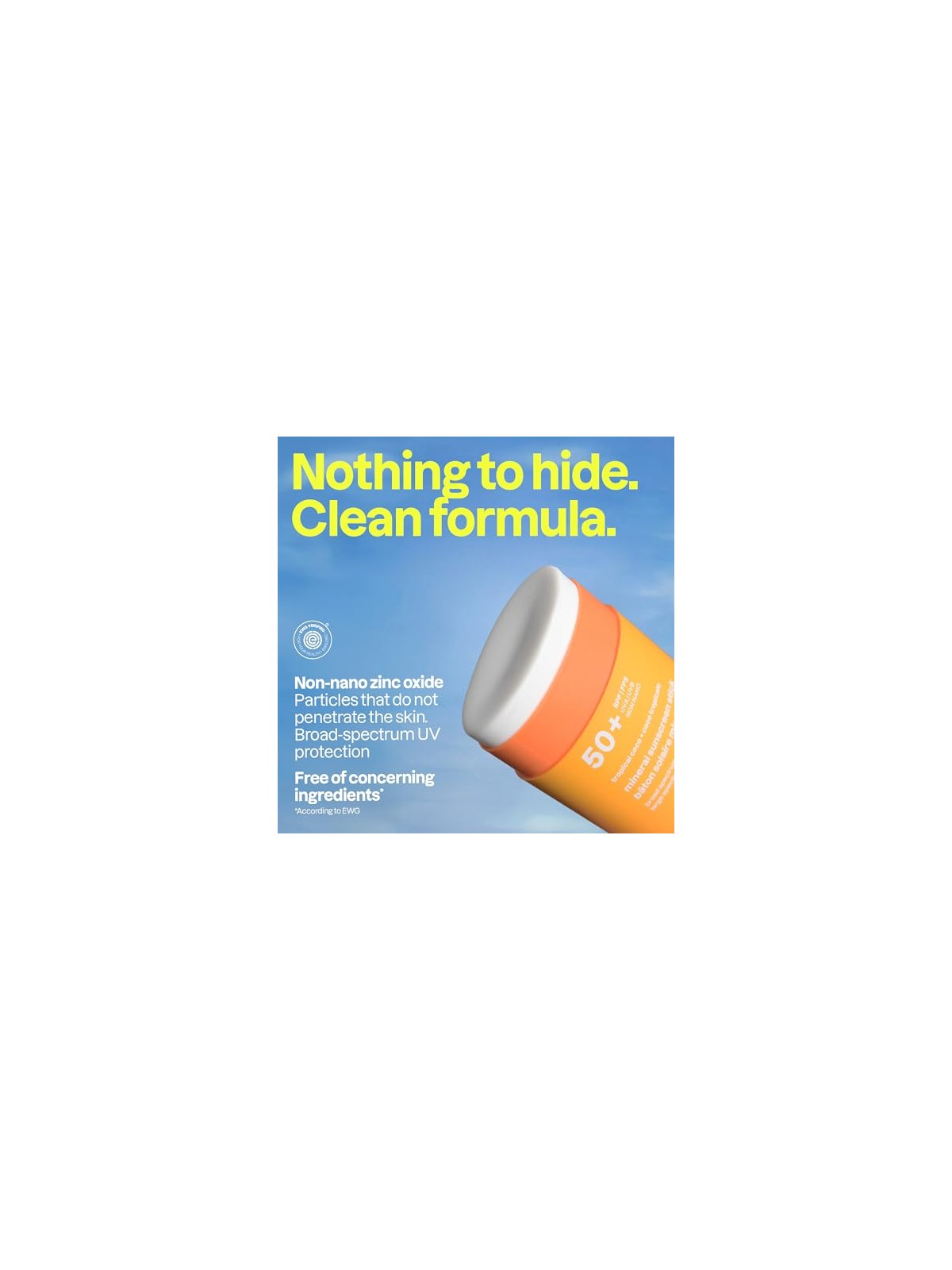 Attitude Stick solare minerale SPF 50 Sunly Mineral Stick 60 g unisex