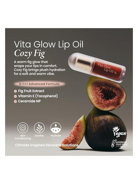 Axis-y Balsamo labbra Vita Glow Lip Oil Cosy Fig 4