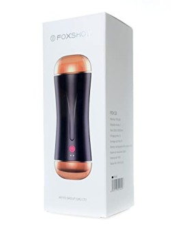 B series fox Vibrating Masturbator Cup grande doppio masturbatore con la possibilità di regolare la pressione nella camera