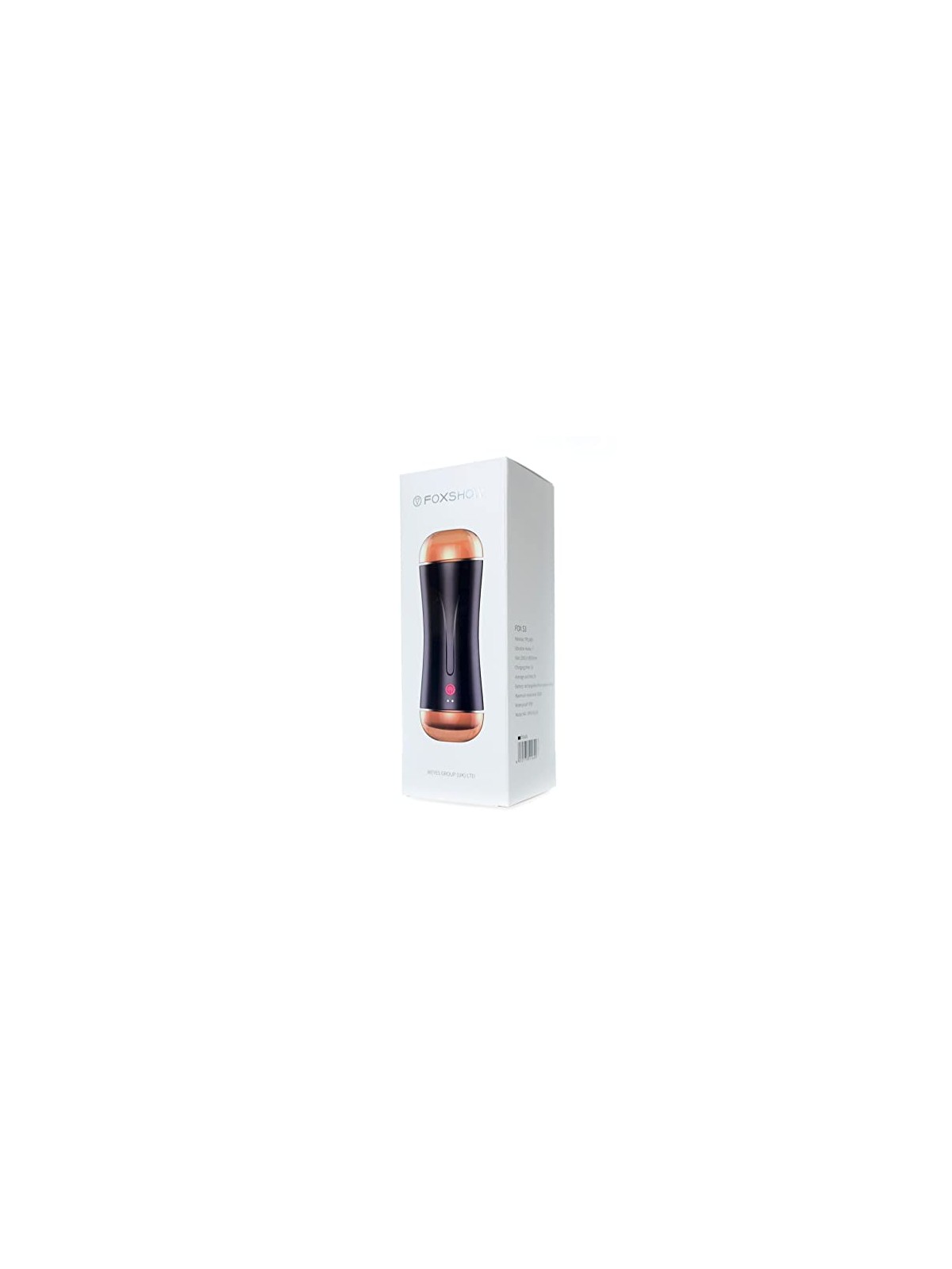 B series fox Vibrating Masturbator Cup grande doppio masturbatore con la possibilità di regolare la pressione nella camera