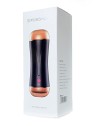 B series fox Vibrating Masturbator Cup grande doppio masturbatore con la possibilità di regolare la pressione nella camera