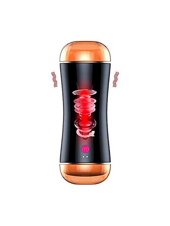 B series fox Vibrating Masturbator Cup grande doppio masturbatore con la possibilità di regolare la pressione nella camera