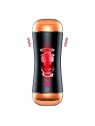 B series fox Vibrating Masturbator Cup grande doppio masturbatore con la possibilità di regolare la pressione nella camera