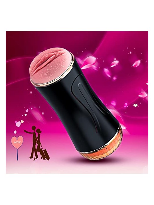 B series fox Vibrating Masturbator Cup grande doppio masturbatore con la possibilità di regolare la pressione nella camera