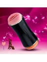B series fox Vibrating Masturbator Cup grande doppio masturbatore con la possibilità di regolare la pressione nella camera