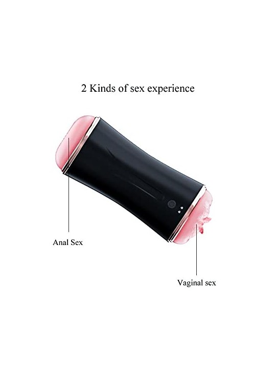 B series fox Vibrating Masturbator Cup grande doppio masturbatore con la possibilità di regolare la pressione nella camera