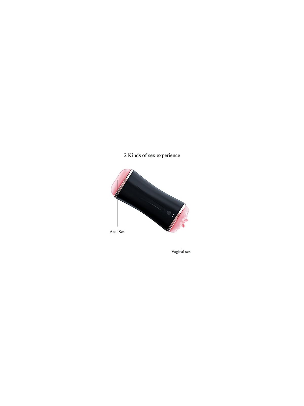 B series fox Vibrating Masturbator Cup grande doppio masturbatore con la possibilità di regolare la pressione nella camera