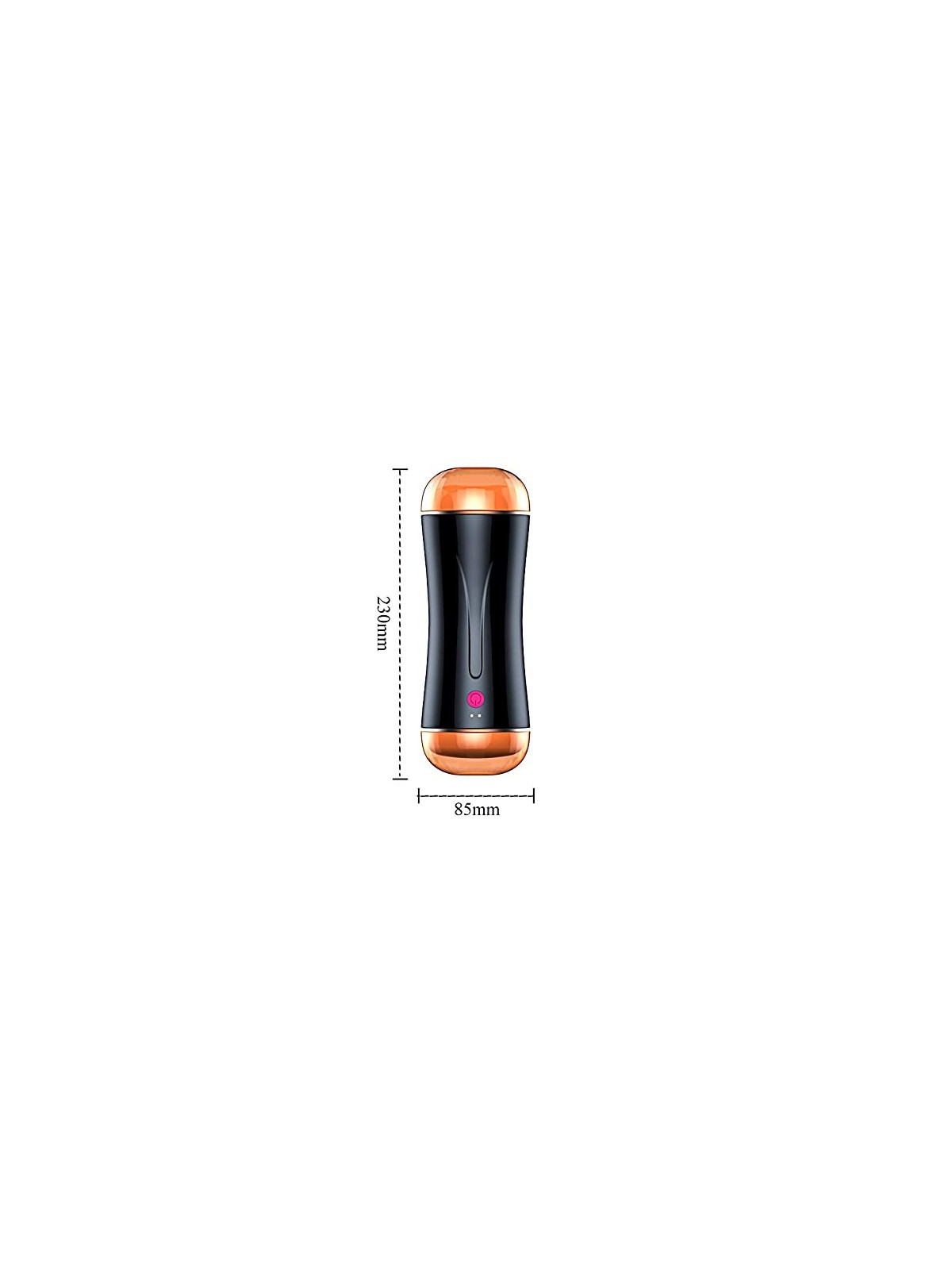 B series fox Vibrating Masturbator Cup grande doppio masturbatore con la possibilità di regolare la pressione nella camera
