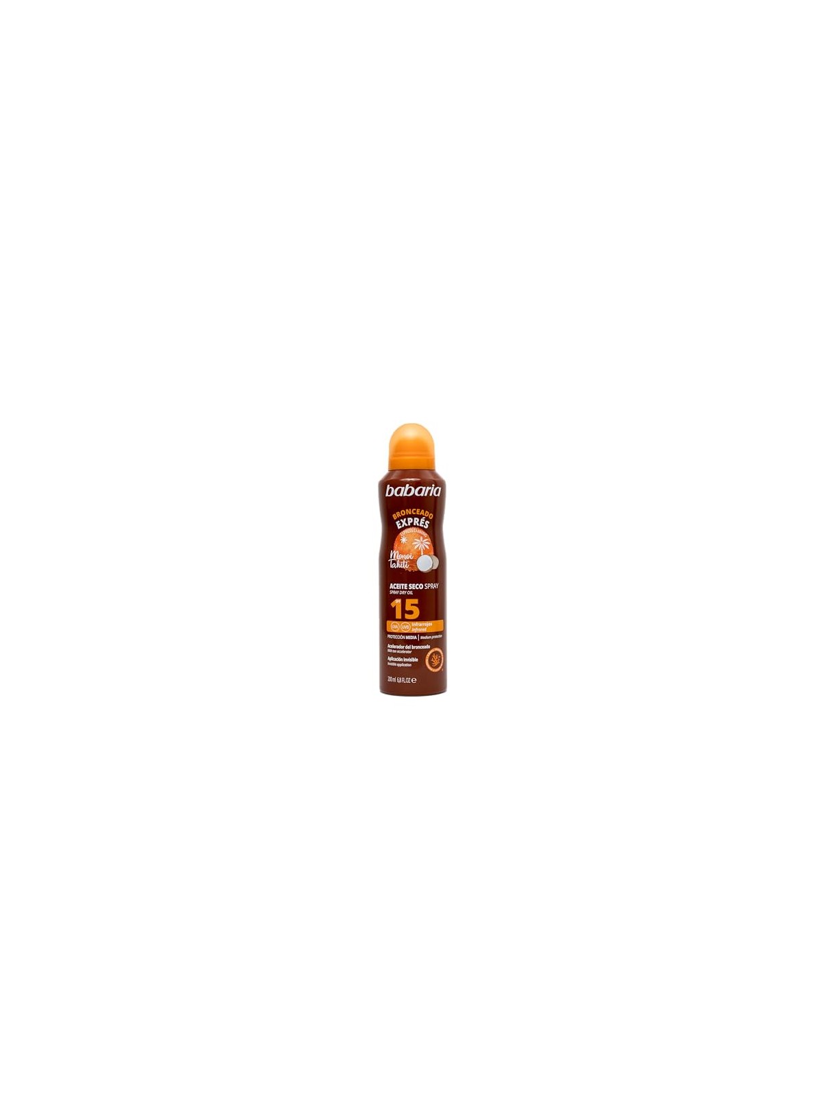 Babaria Monoi Tahiti Olio Secco Spf15 Spray 200ml