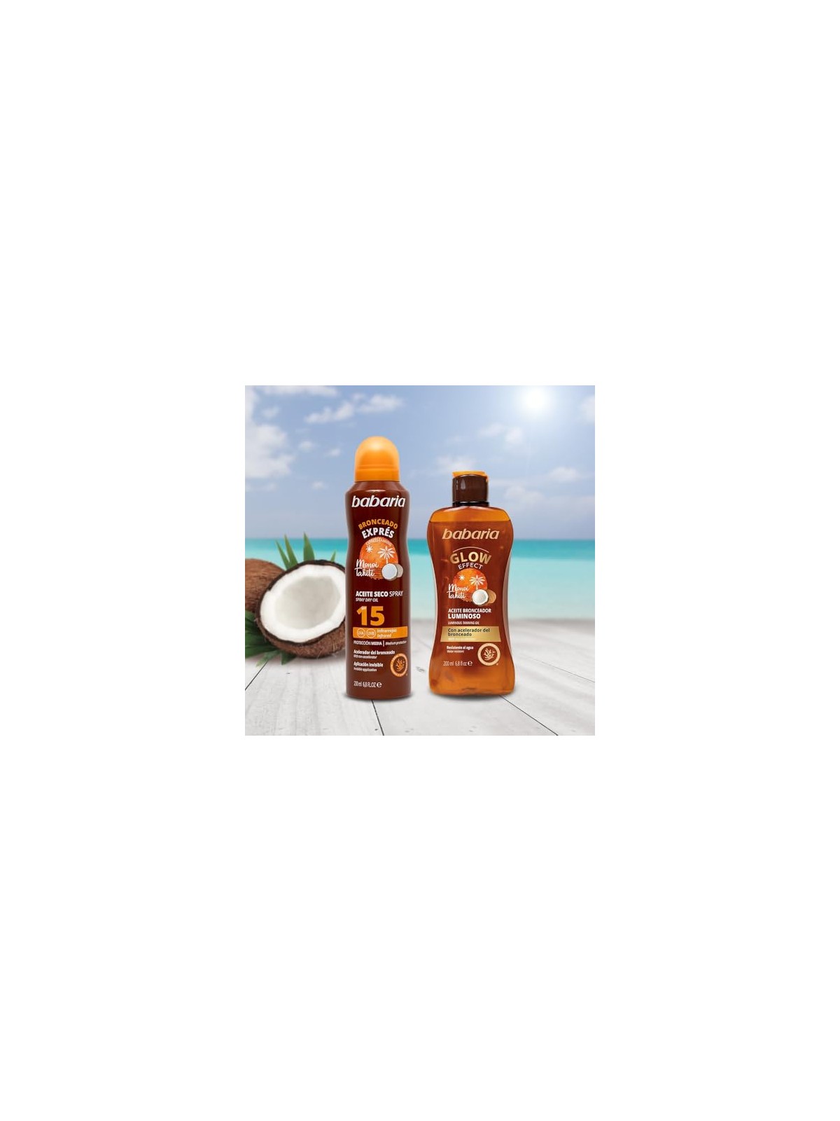 Babaria Monoi Tahiti Olio Secco Spf15 Spray 200ml