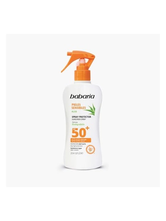 Babaria Spray Solare SPF50 Pelle Sensibile 200ml