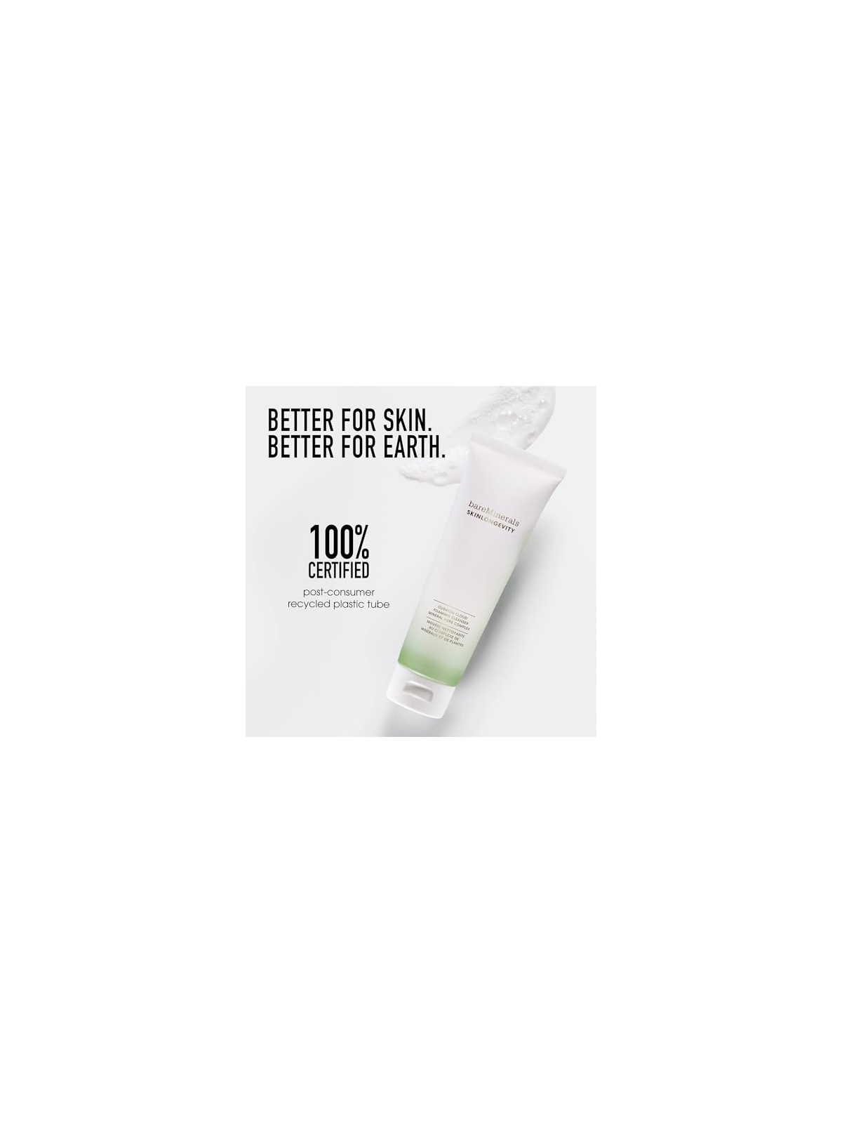 Bare Minerals SKINLONGEVITY CUSHION CLOUD detergente schiumogeno 120ml unisex