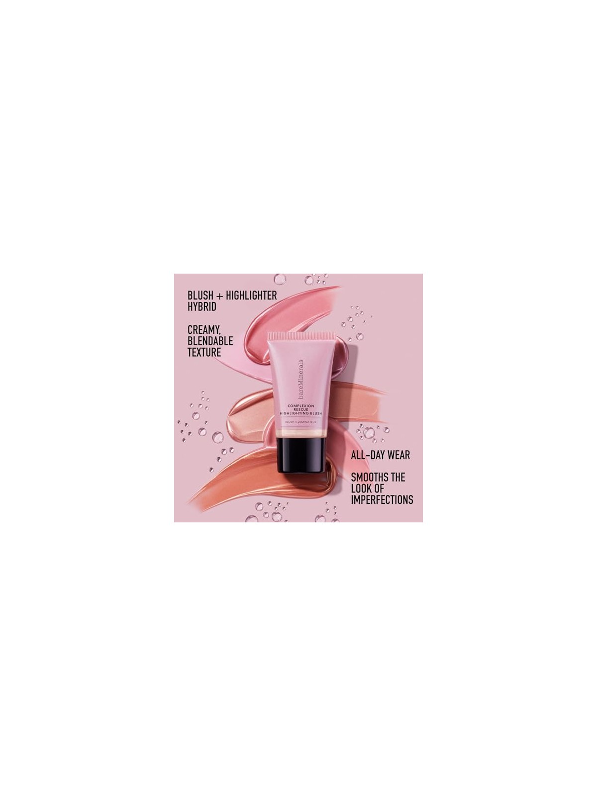 Bareminerals Illuminante carnagione Rescue Rosa con Crema Rosa Luminosa 15ml