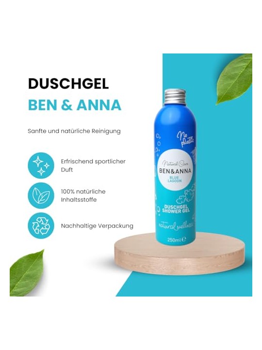 BEN & ANNA Bagnoschiuma naturale Blue Lagoon Shower Gel 250ml donna
