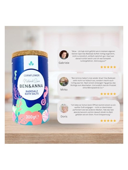 BEN & ANNA Sali da bagno al fiordaliso 300 g donna
