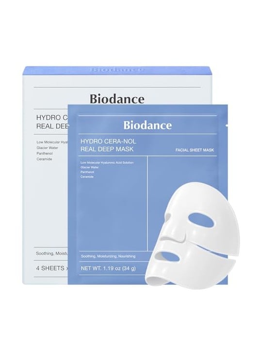 Biodance Set di maschere viso rigeneranti al caviale PDRN Real Deep Mask 4 x 34 g donna