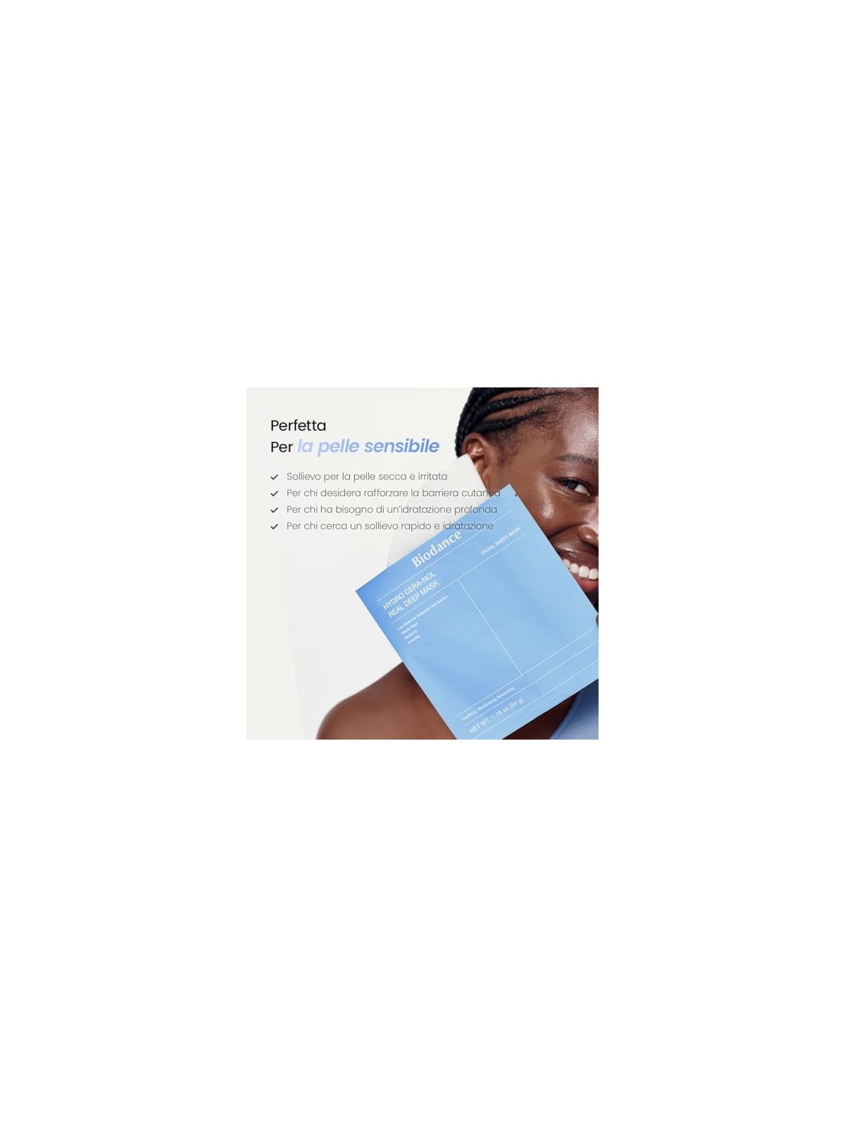Biodance Set di maschere viso rigeneranti al caviale PDRN Real Deep Mask 4 x 34 g donna