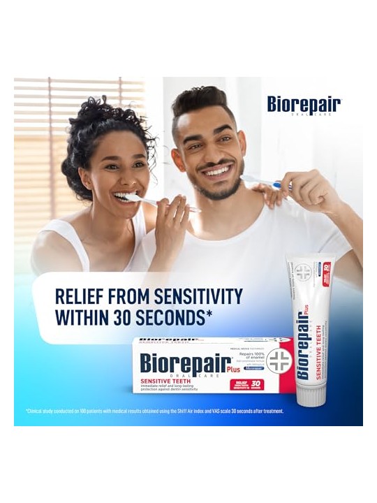 Biorepair Dentifricio Plus per denti sensibili 75 ml unisex