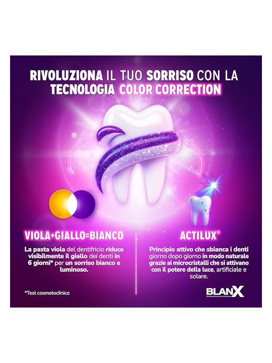 BlanX Kit sbiancante per denti White Shock Trattamento viola + LED 20 ml unisex