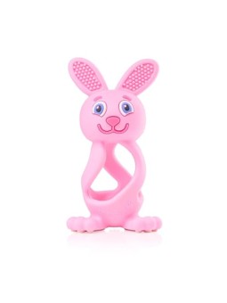 Brush baby Giocattolo massaggiagengive Bobbie Bunny per bambini piccoli, rosa.